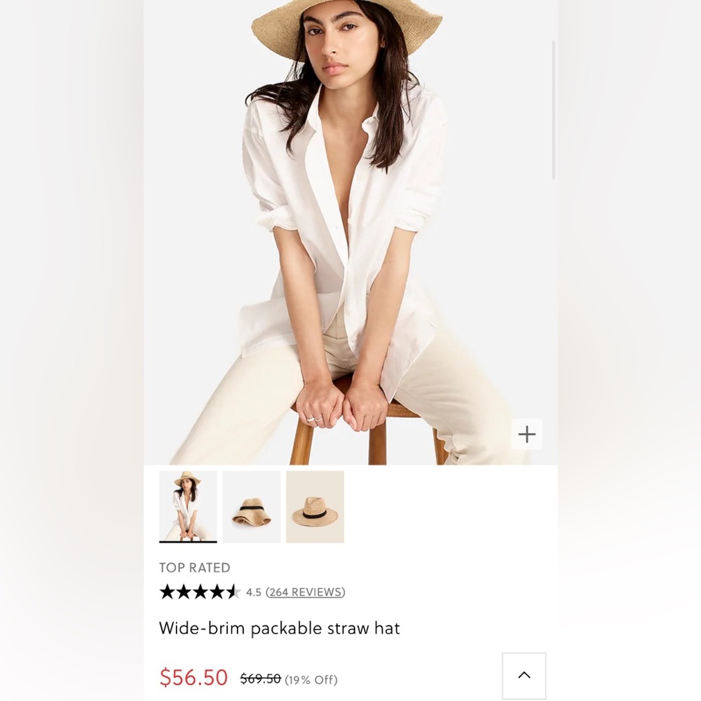 JCrew Packable Hat